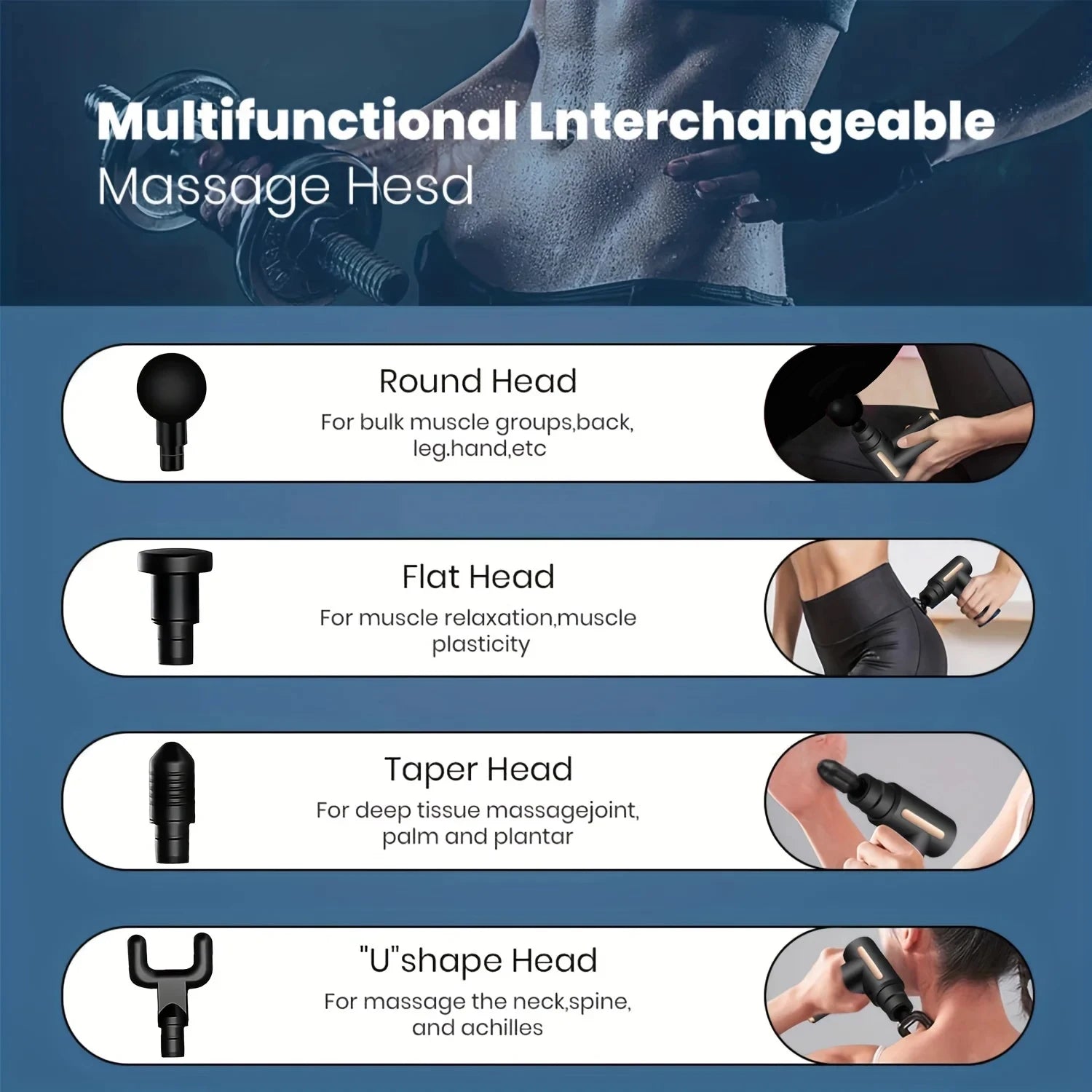 30 Level Massage Gun Fascia Deep Muscle