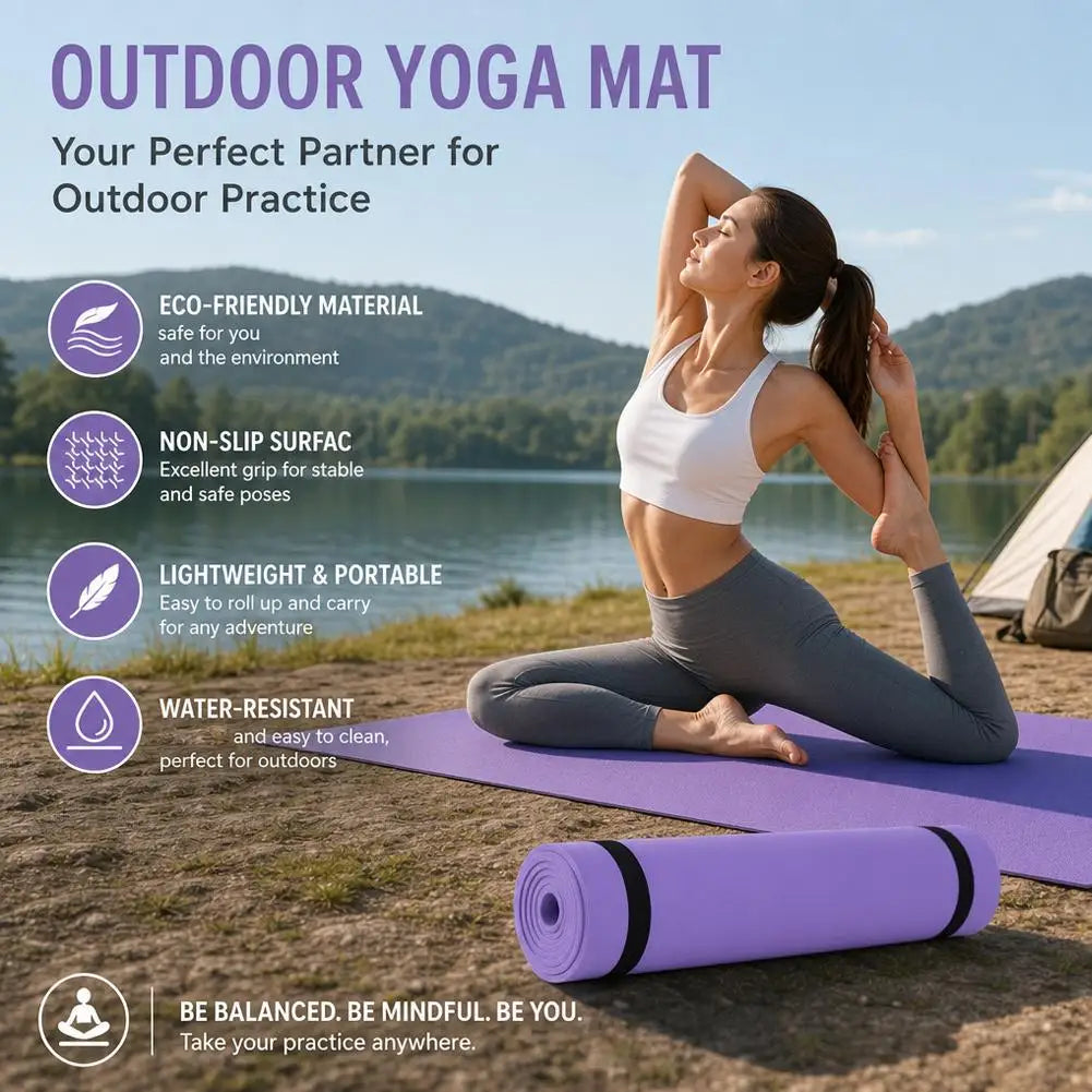 6mm Yoga Mat Non Slip Outdoor