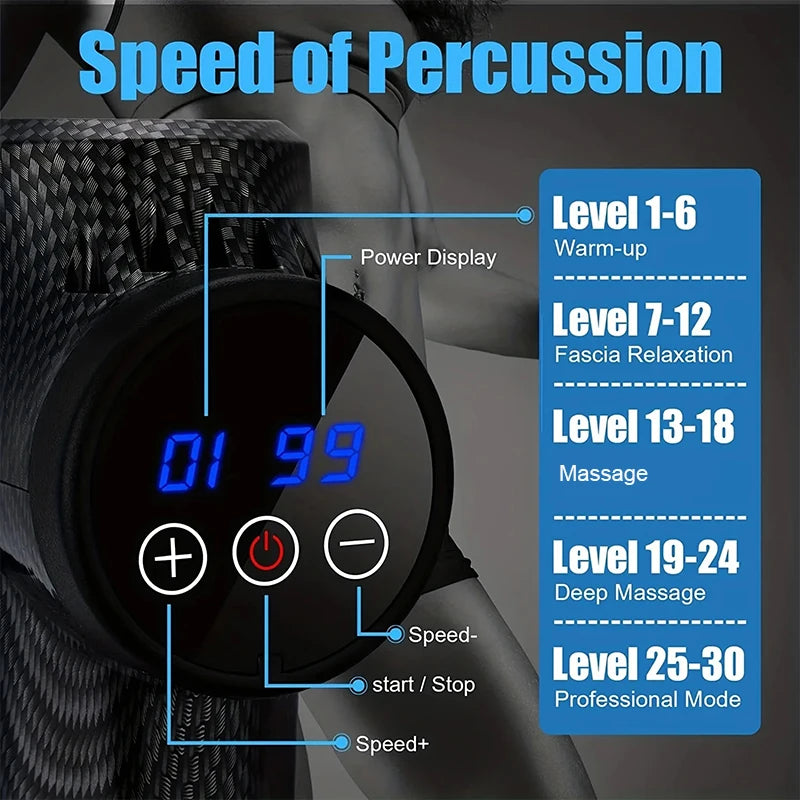 30 Level Massage Gun Fascia Deep Muscle