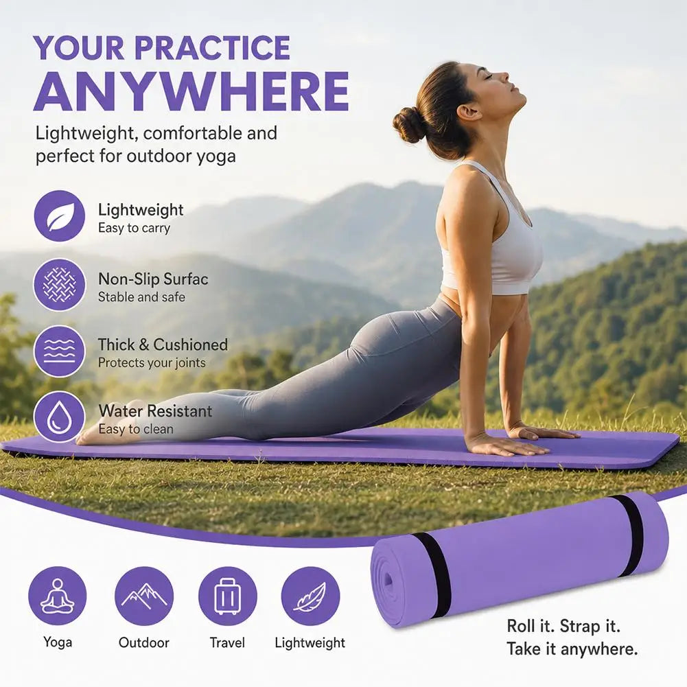 6mm Yoga Mat Non Slip Outdoor